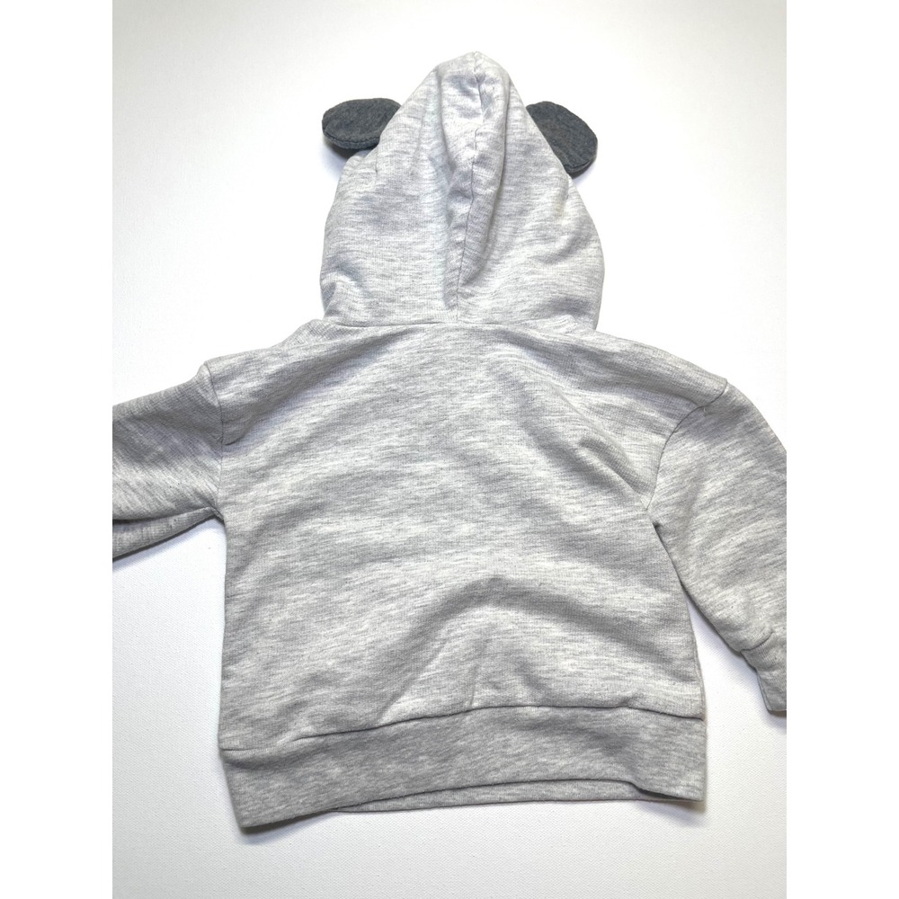 Disney Baby Mickey Mouse Gray Hoodie 3D Ears Sweatshirt 12M 0405 - Picture 6 of 6